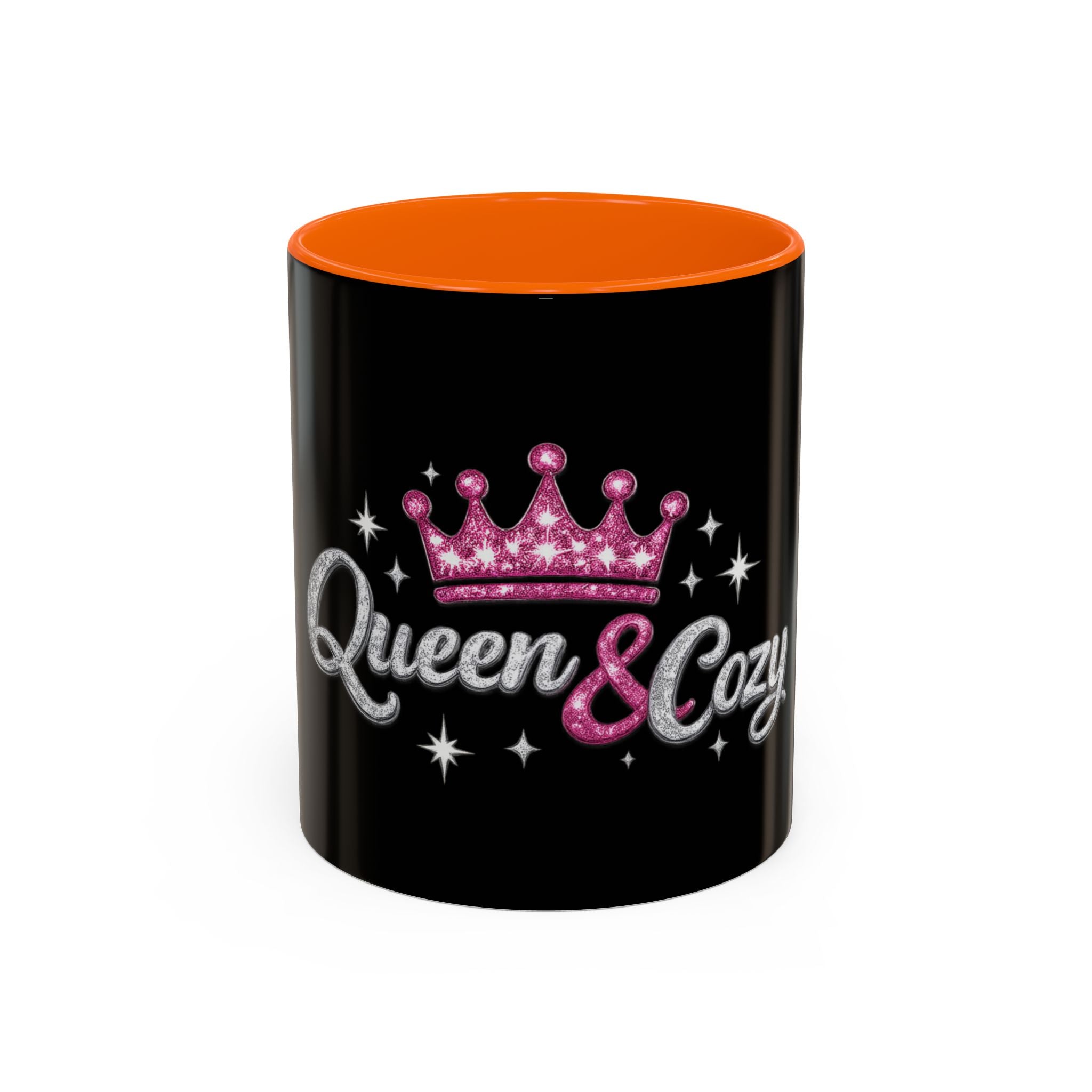 Keraaminen kahvimuki — Queen & Cozy, musta