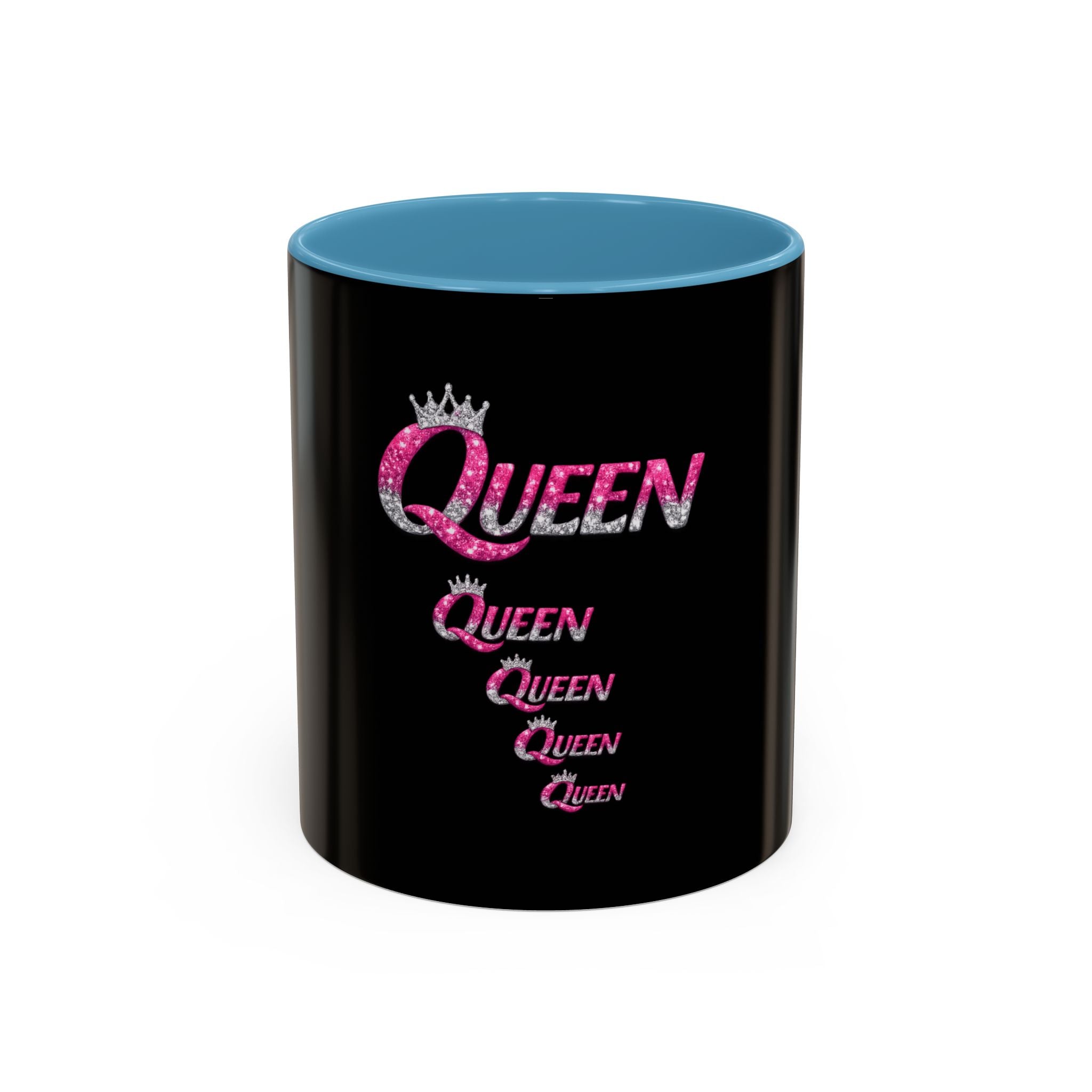 Keraaminen kahvimuki — Queen, musta