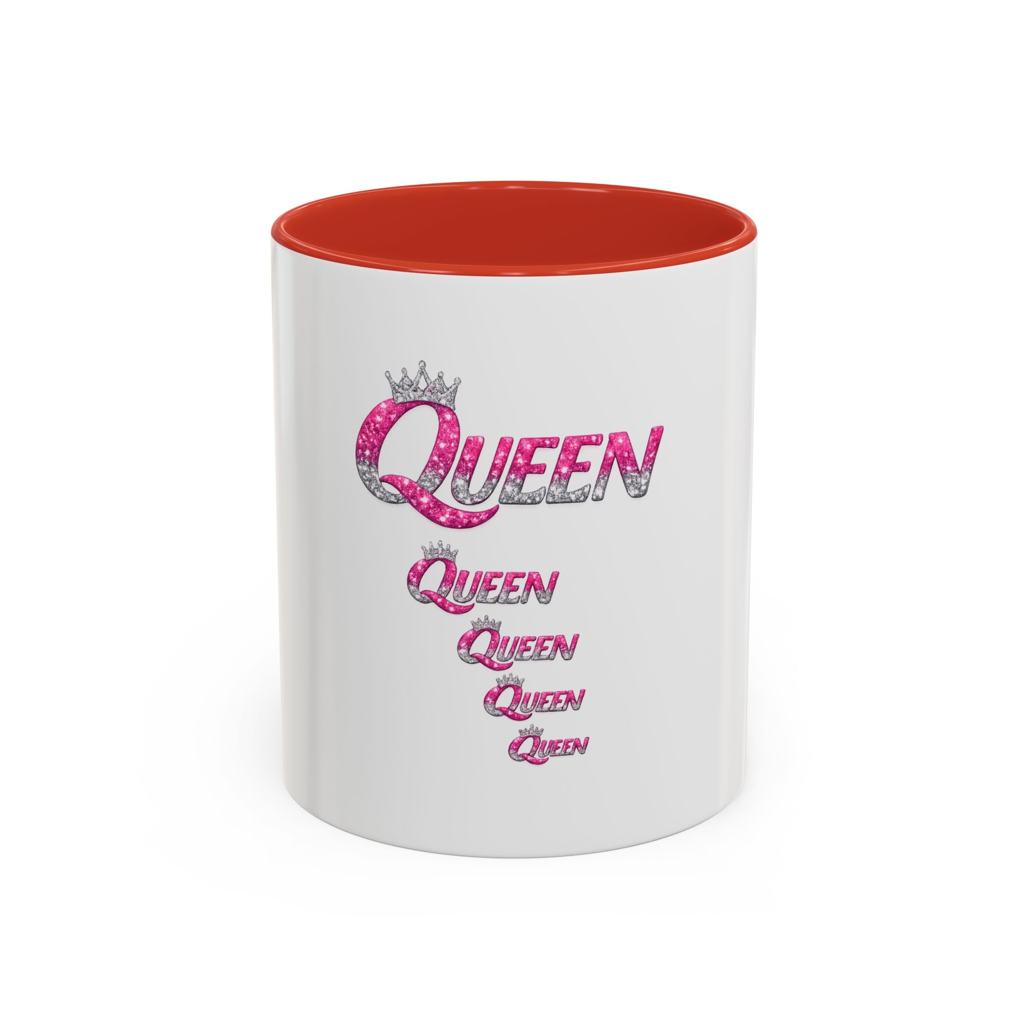 Keraaminen kahvimuki — Queen, valkoinen