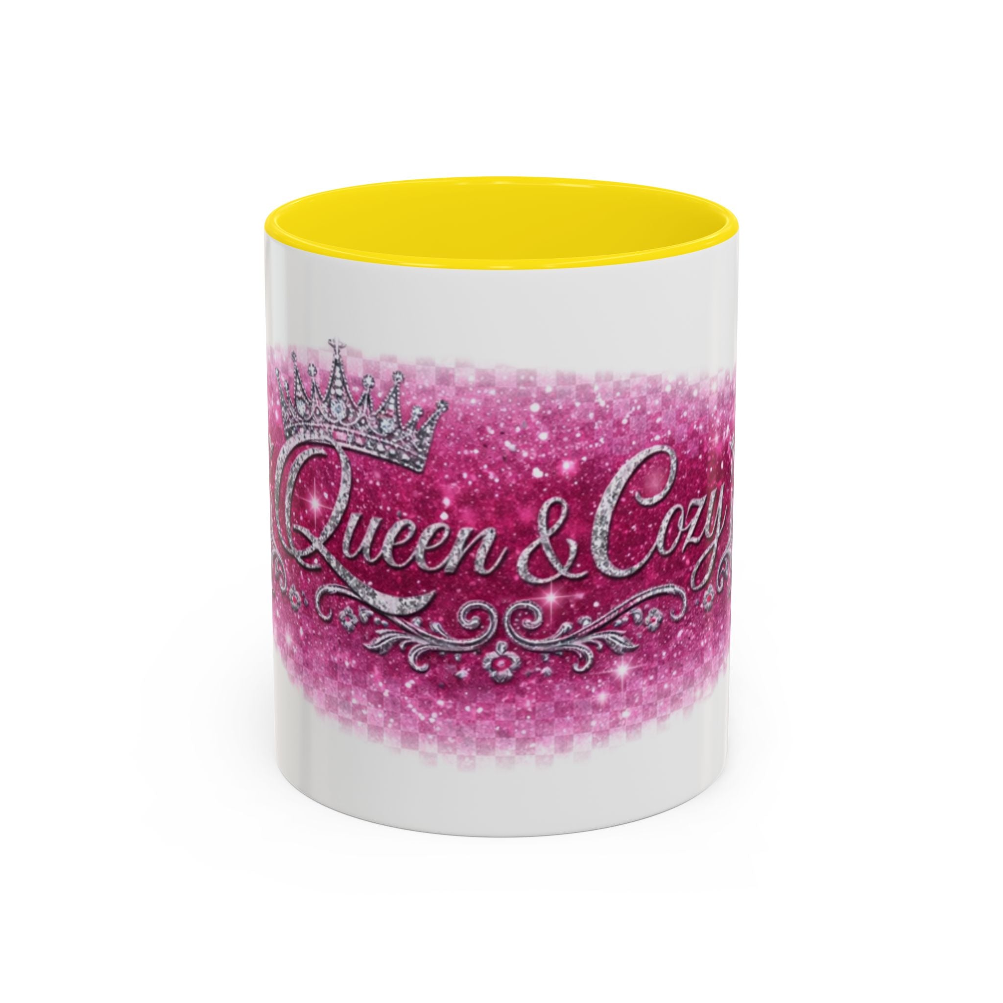 Keraaminen kahvimuki — Queen & Cozy, valkoinen