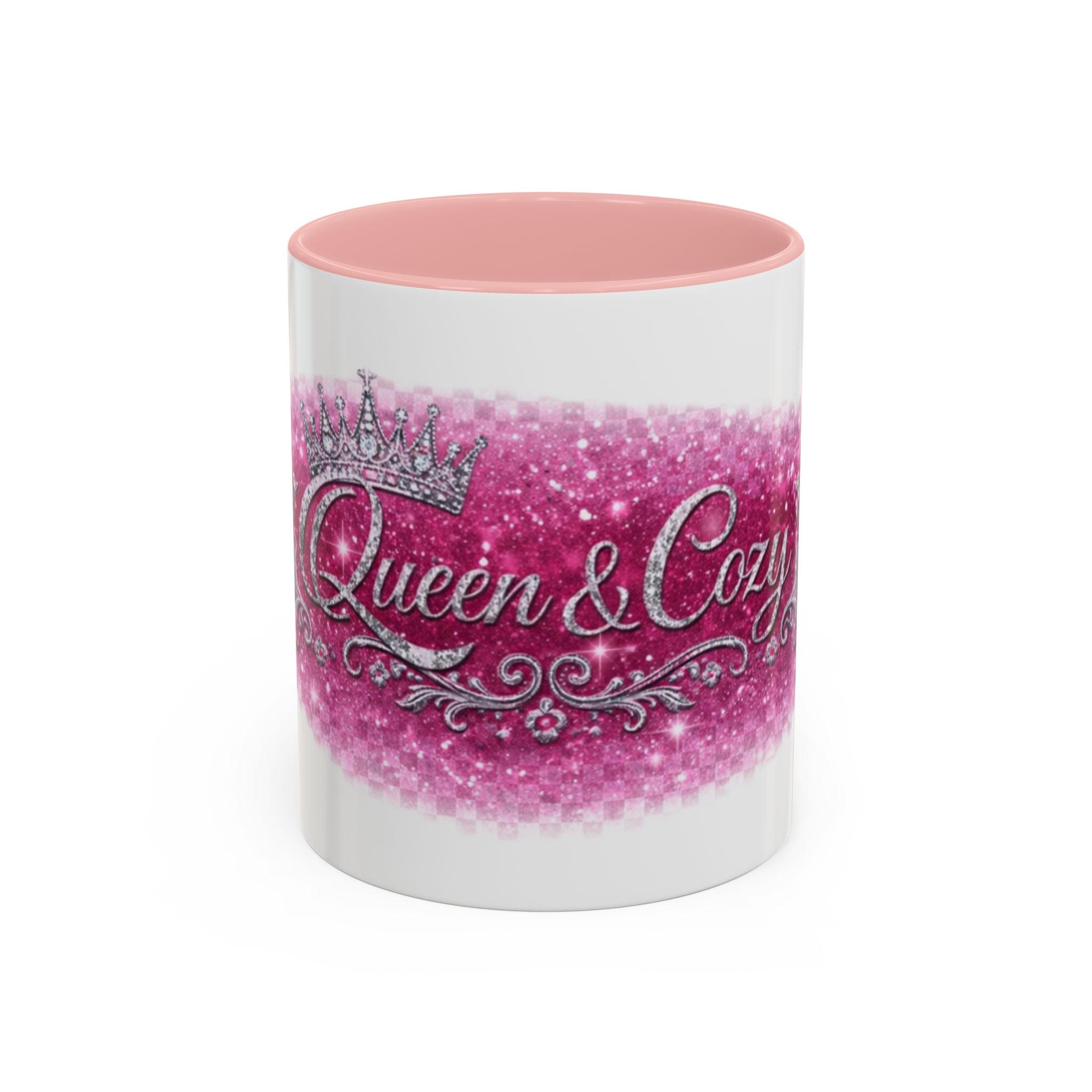 Keraaminen kahvimuki — Queen & Cozy, valkoinen