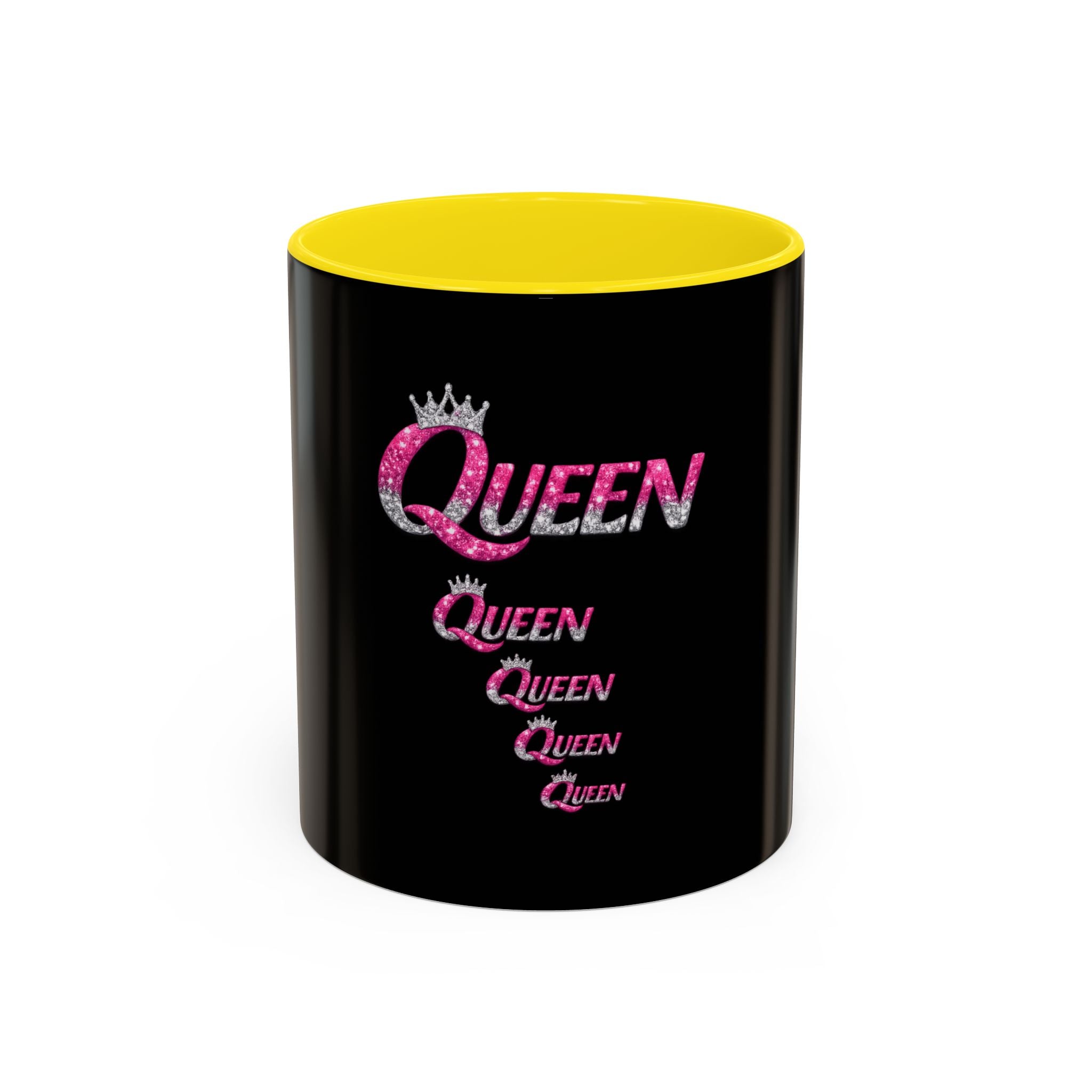 Keraaminen kahvimuki — Queen, musta