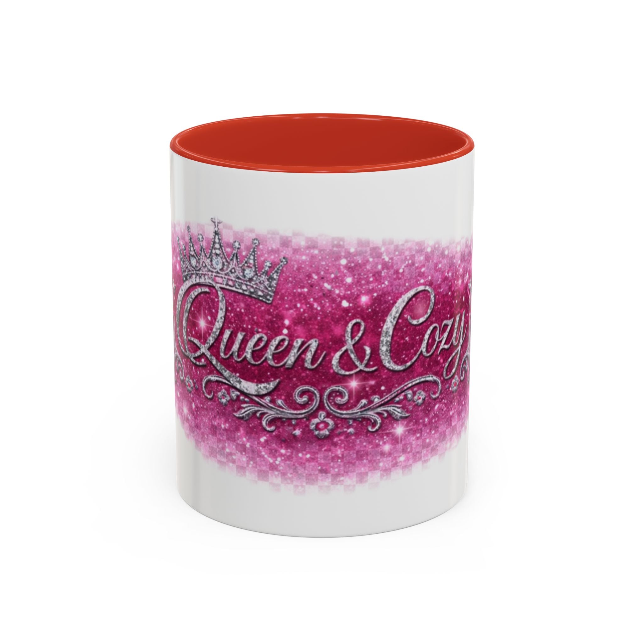 Keraaminen kahvimuki — Queen & Cozy, valkoinen