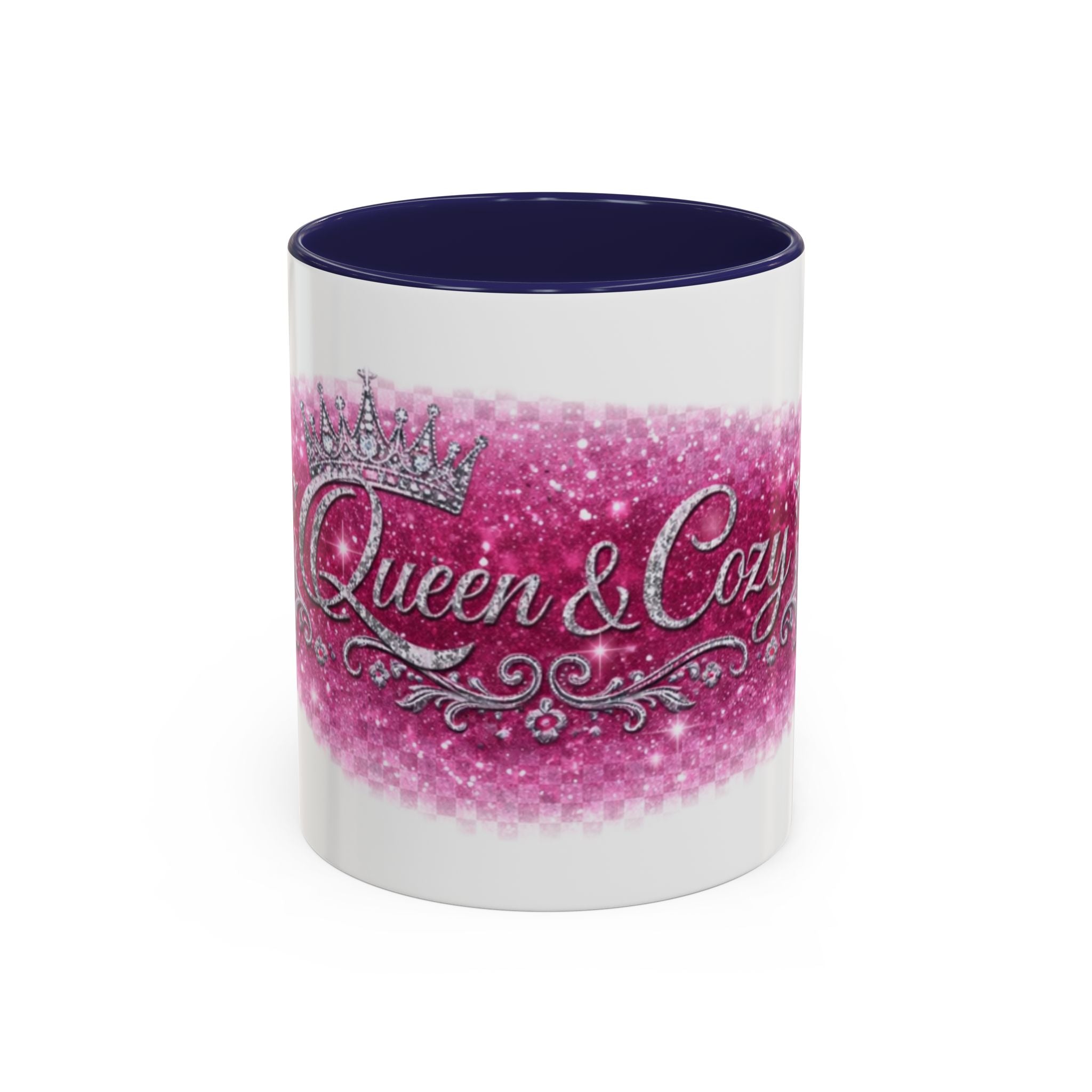 Keraaminen kahvimuki — Queen & Cozy, valkoinen