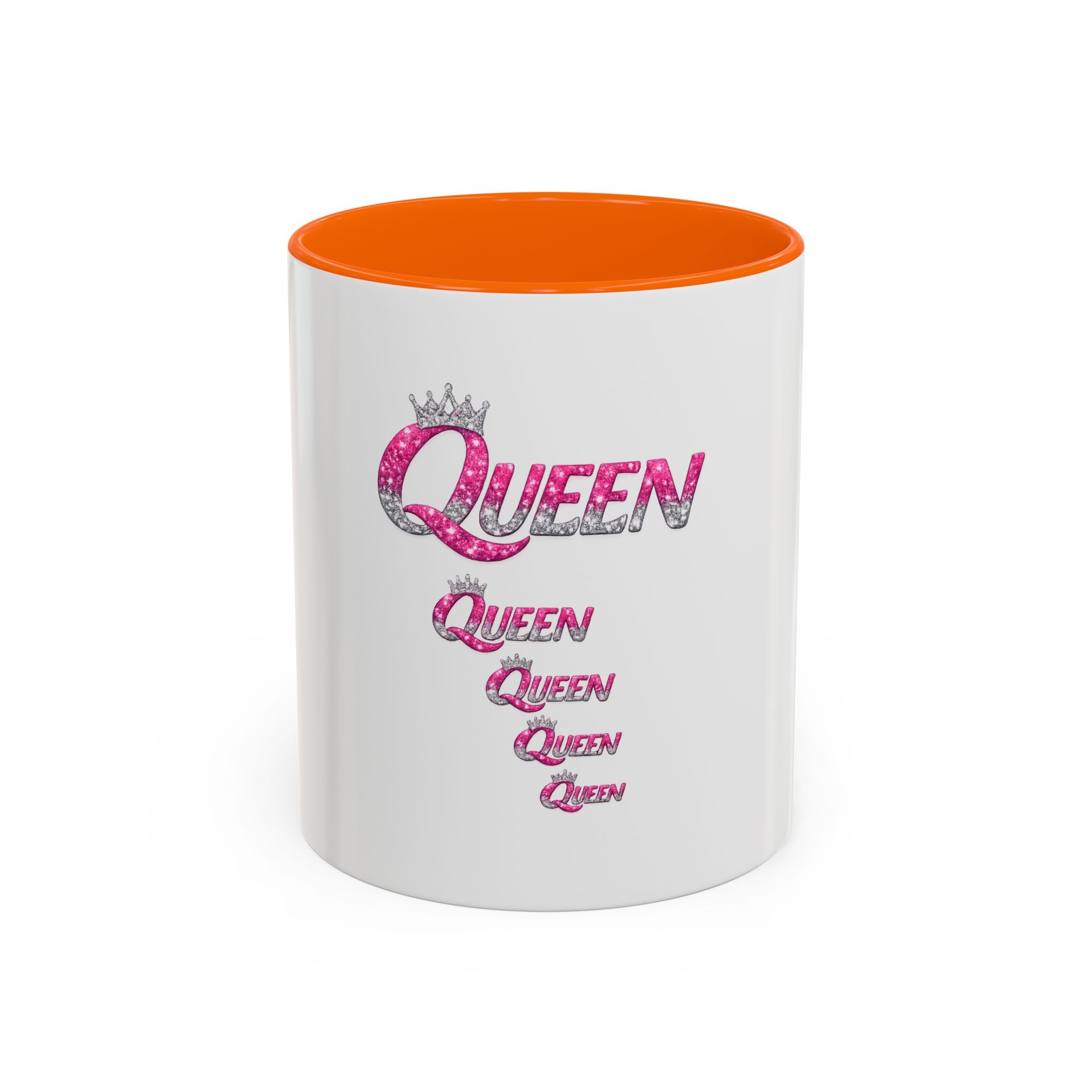 Keraaminen kahvimuki — Queen, valkoinen