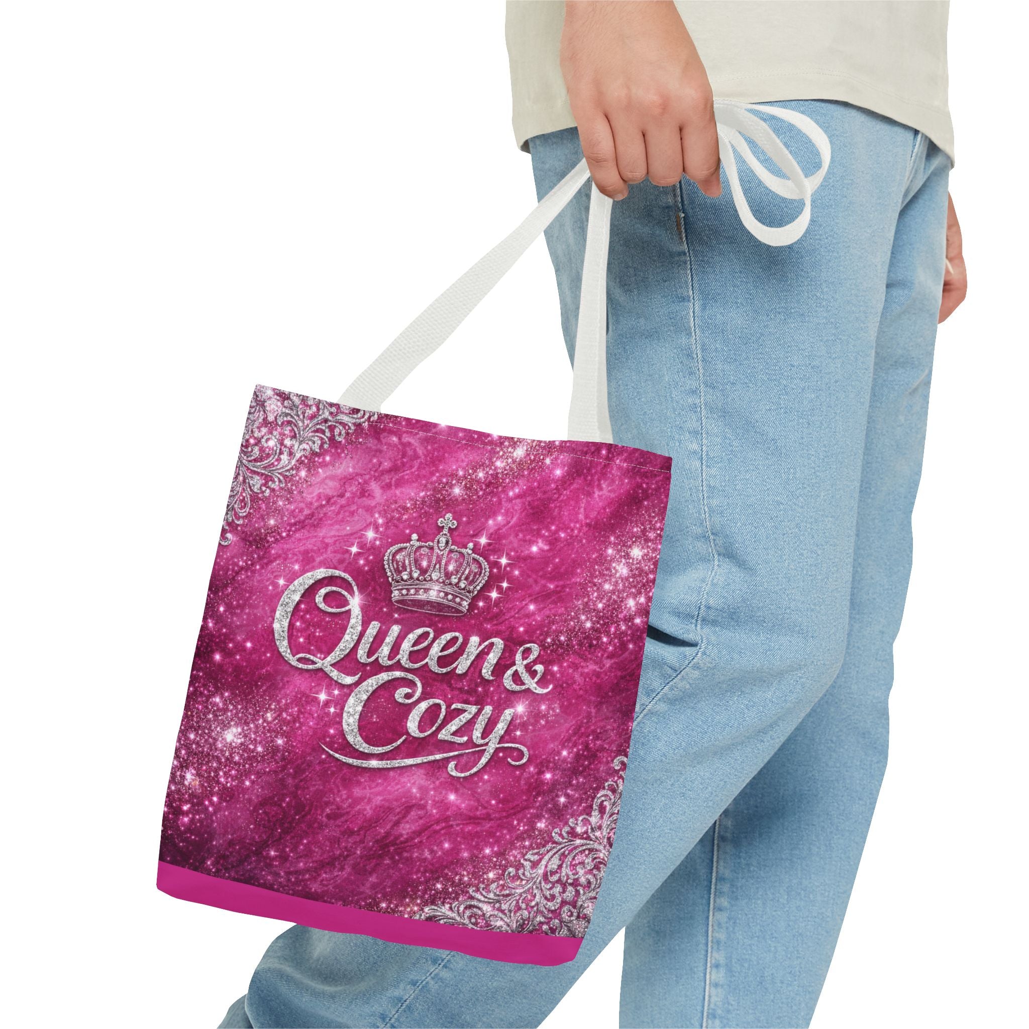 Queen & Cozy Vaaleanpunainen Ostoskassi