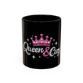Keraaminen kahvimuki — Queen & Cozy, musta