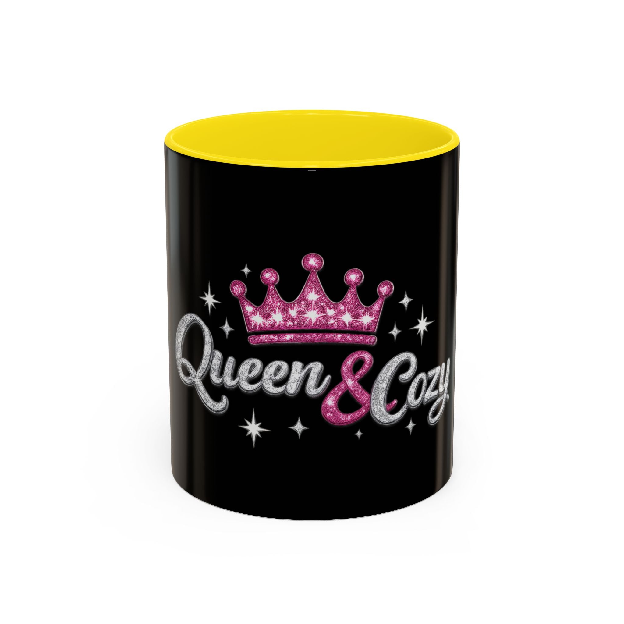 Keraaminen kahvimuki — Queen & Cozy, musta