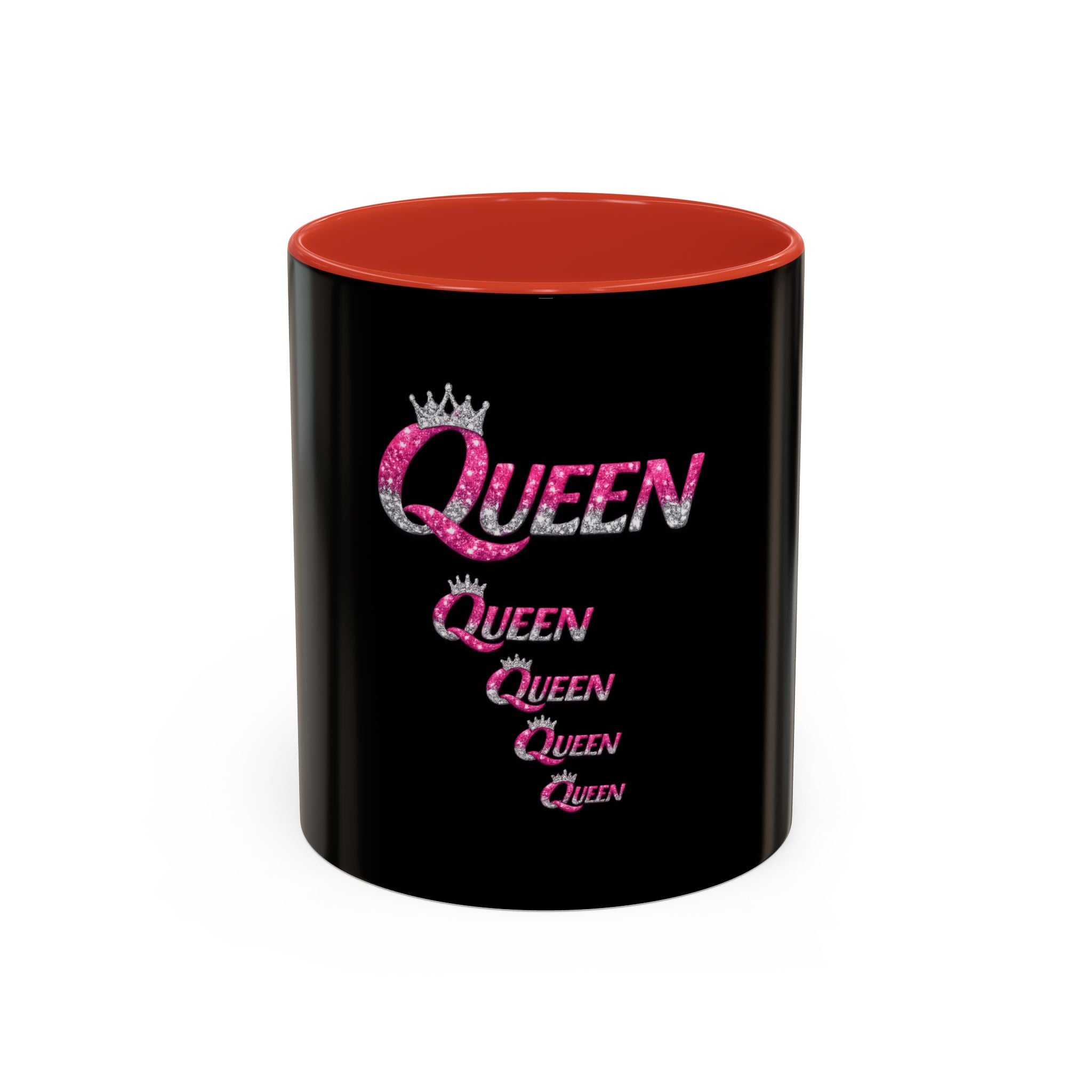 Keraaminen kahvimuki — Queen, musta