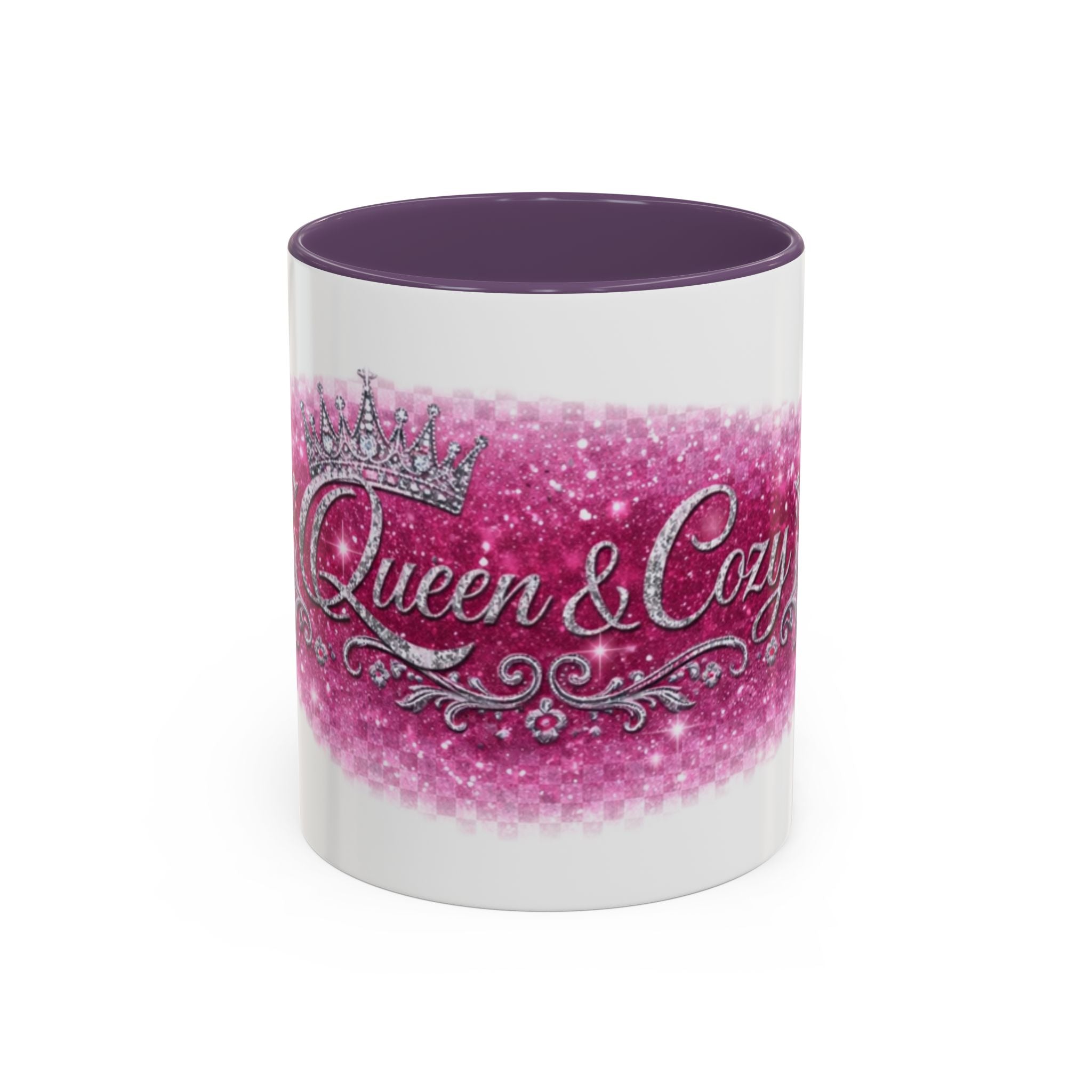 Keraaminen kahvimuki — Queen & Cozy, valkoinen