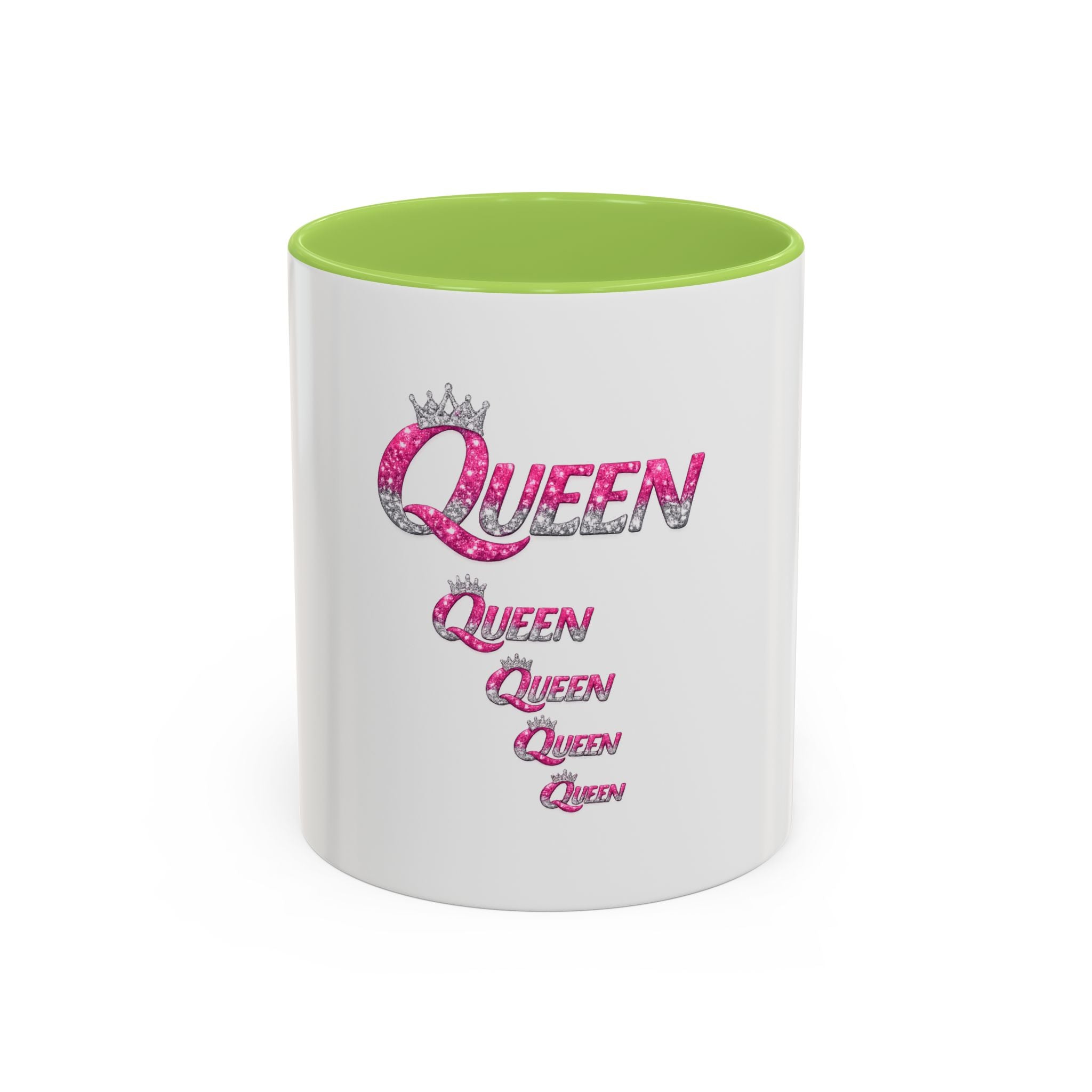 Keraaminen kahvimuki — Queen, valkoinen