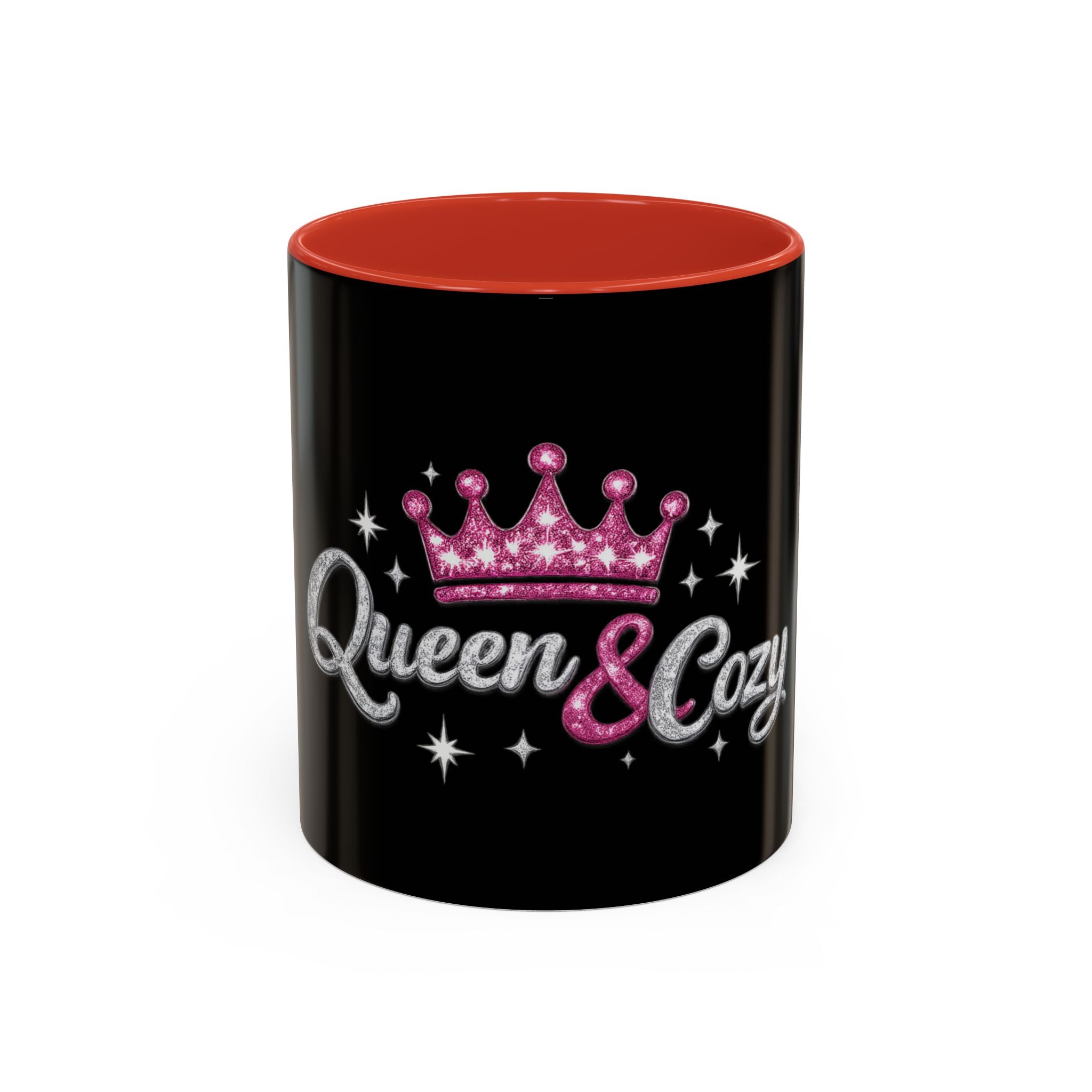 Keraaminen kahvimuki — Queen & Cozy, musta
