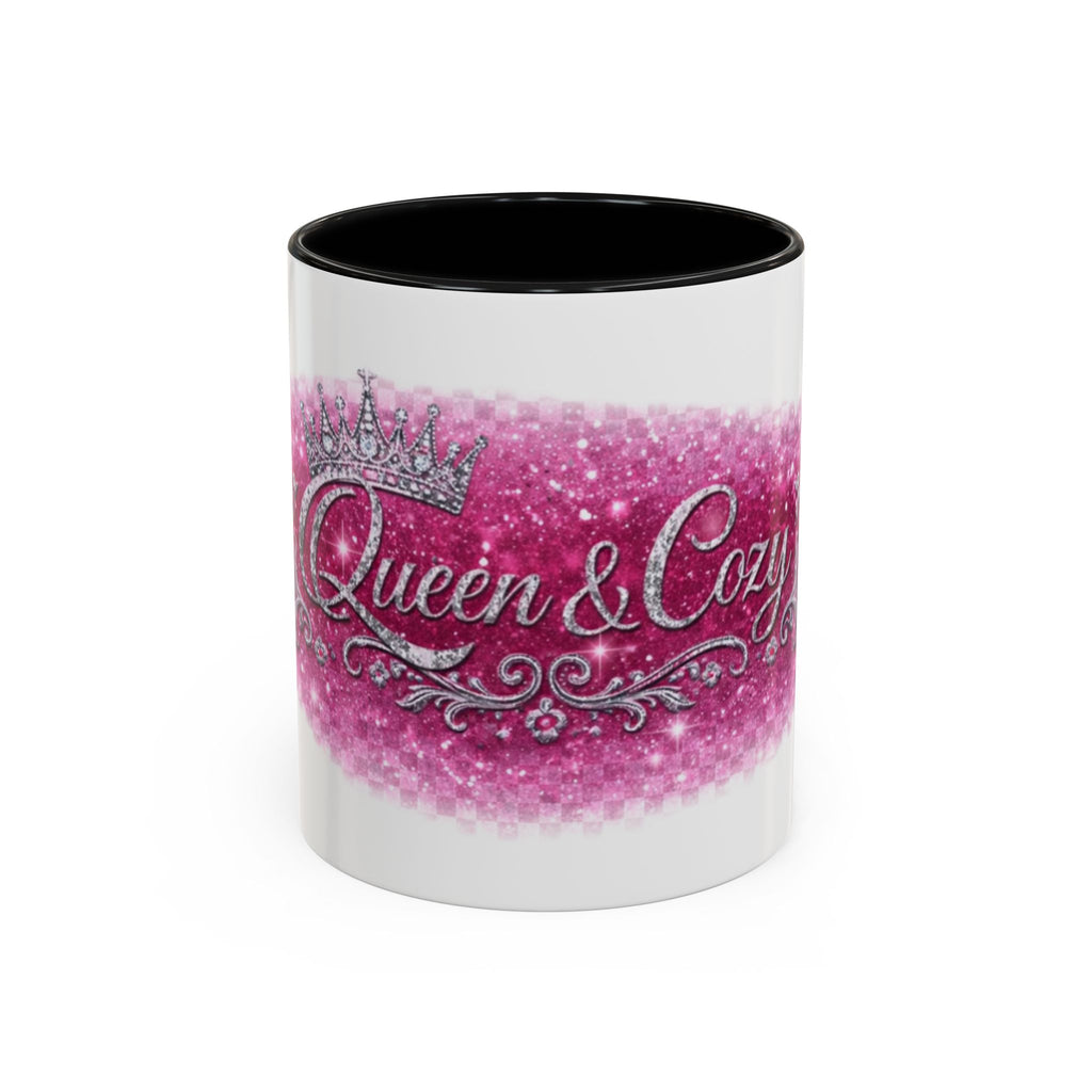 Keraaminen kahvimuki — Queen & Cozy, valkoinen