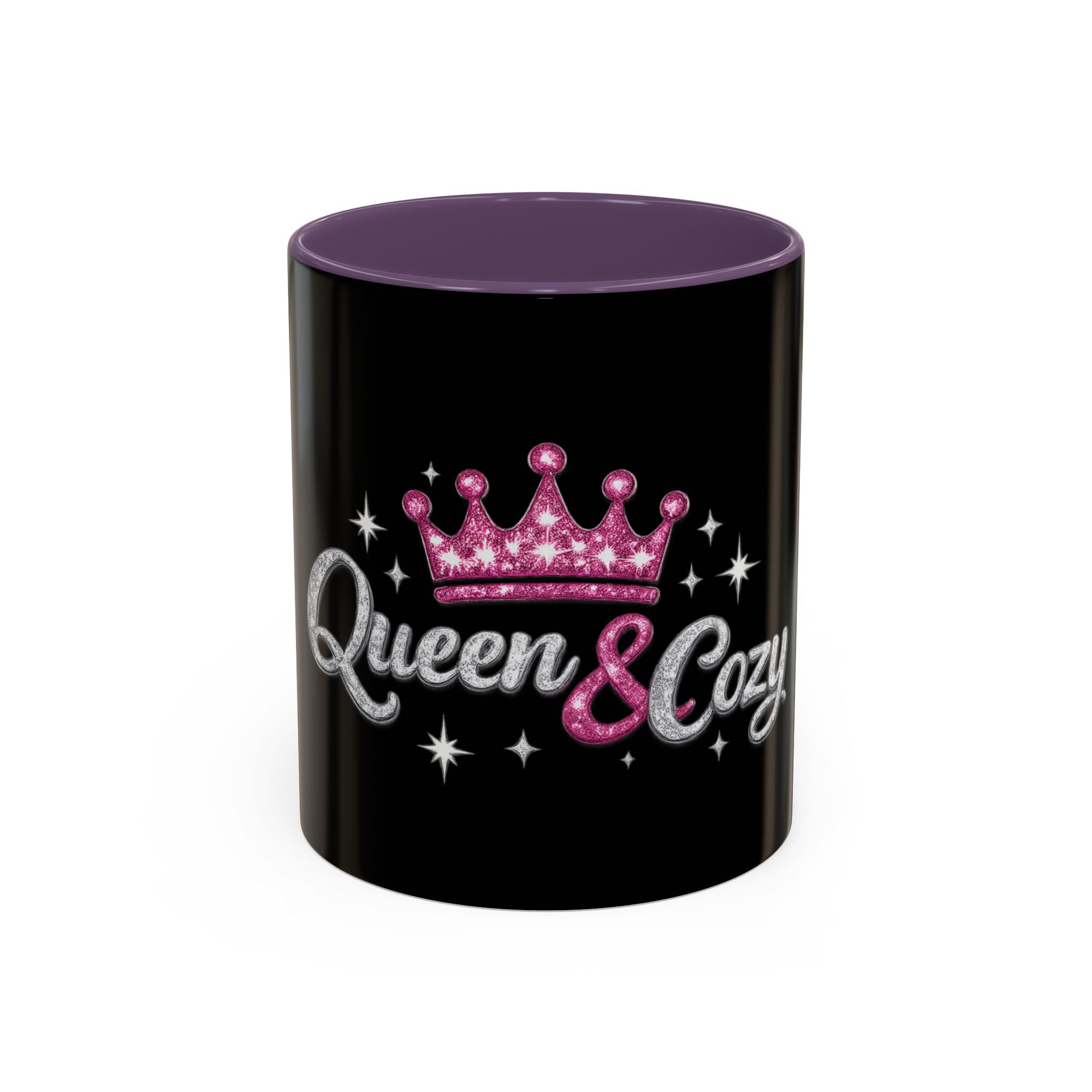 Keraaminen kahvimuki — Queen & Cozy, musta