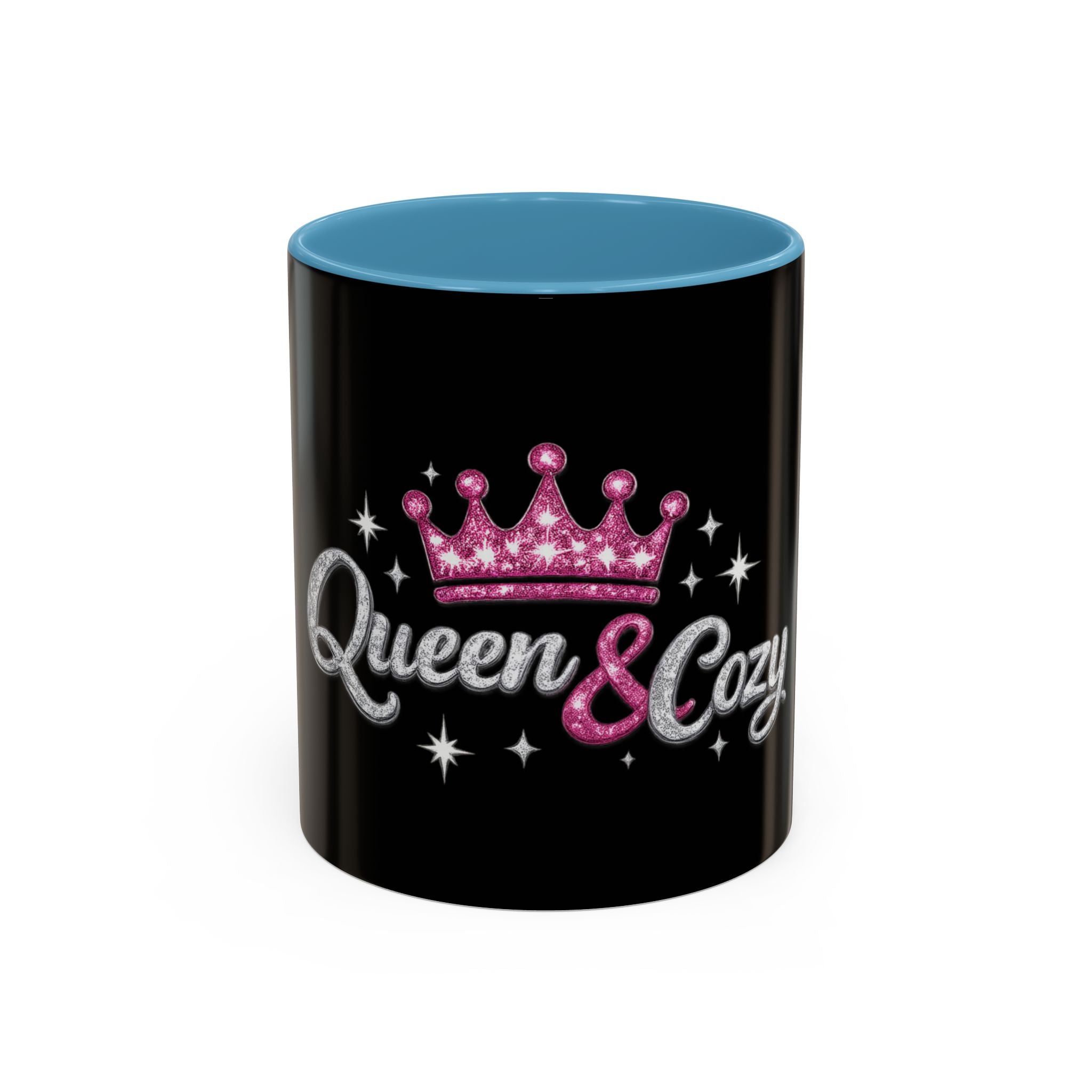 Keraaminen kahvimuki — Queen & Cozy, musta