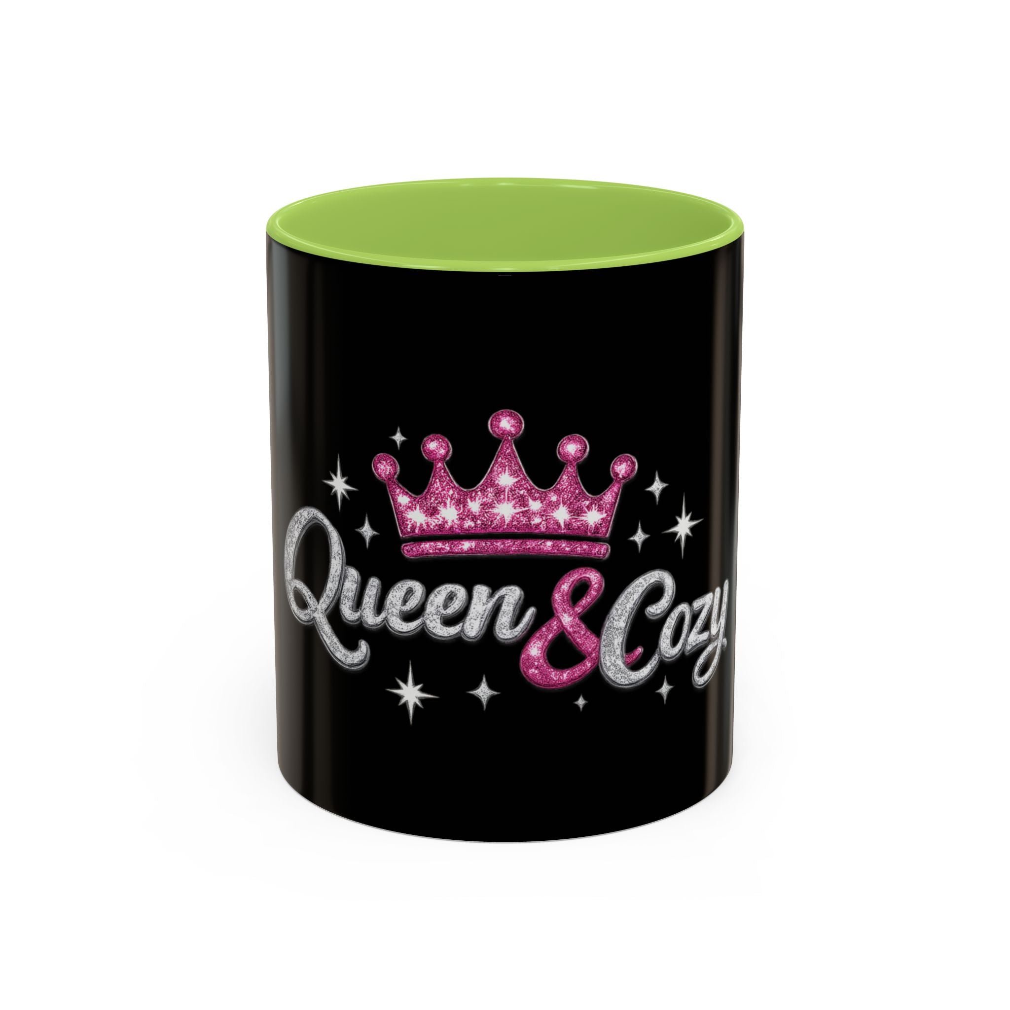 Keraaminen kahvimuki — Queen & Cozy, musta