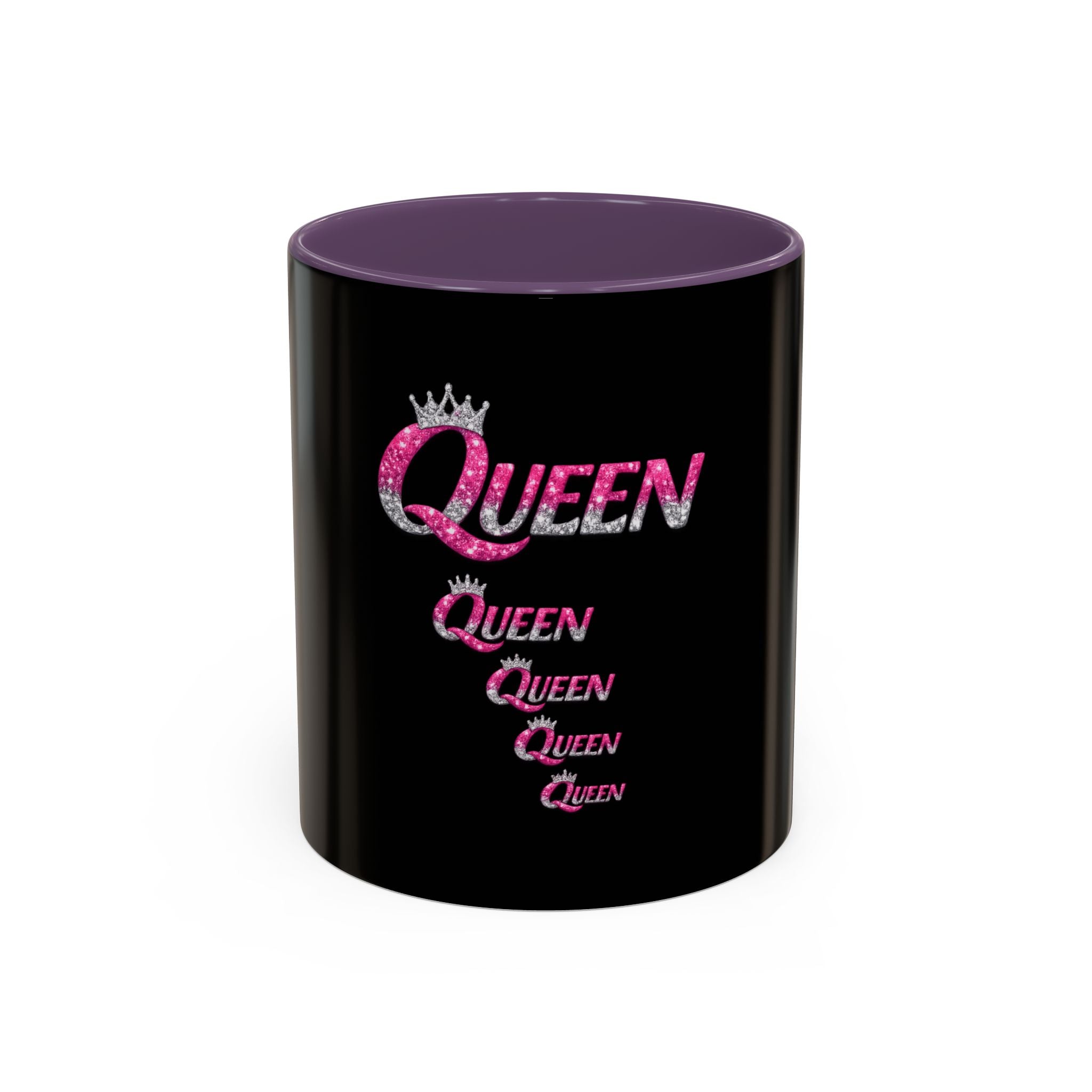 Keraaminen kahvimuki — Queen, musta