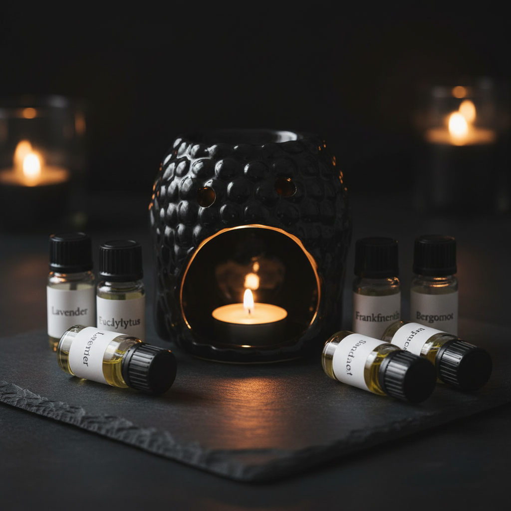 Aromaterapia aloitus + Buddha-tuoksulyhty musta