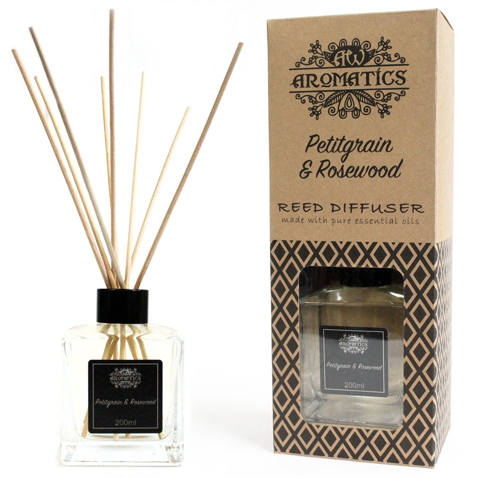 Petitgrain & Rosewood Huonetuoksu – Tuoksutikut 200ml