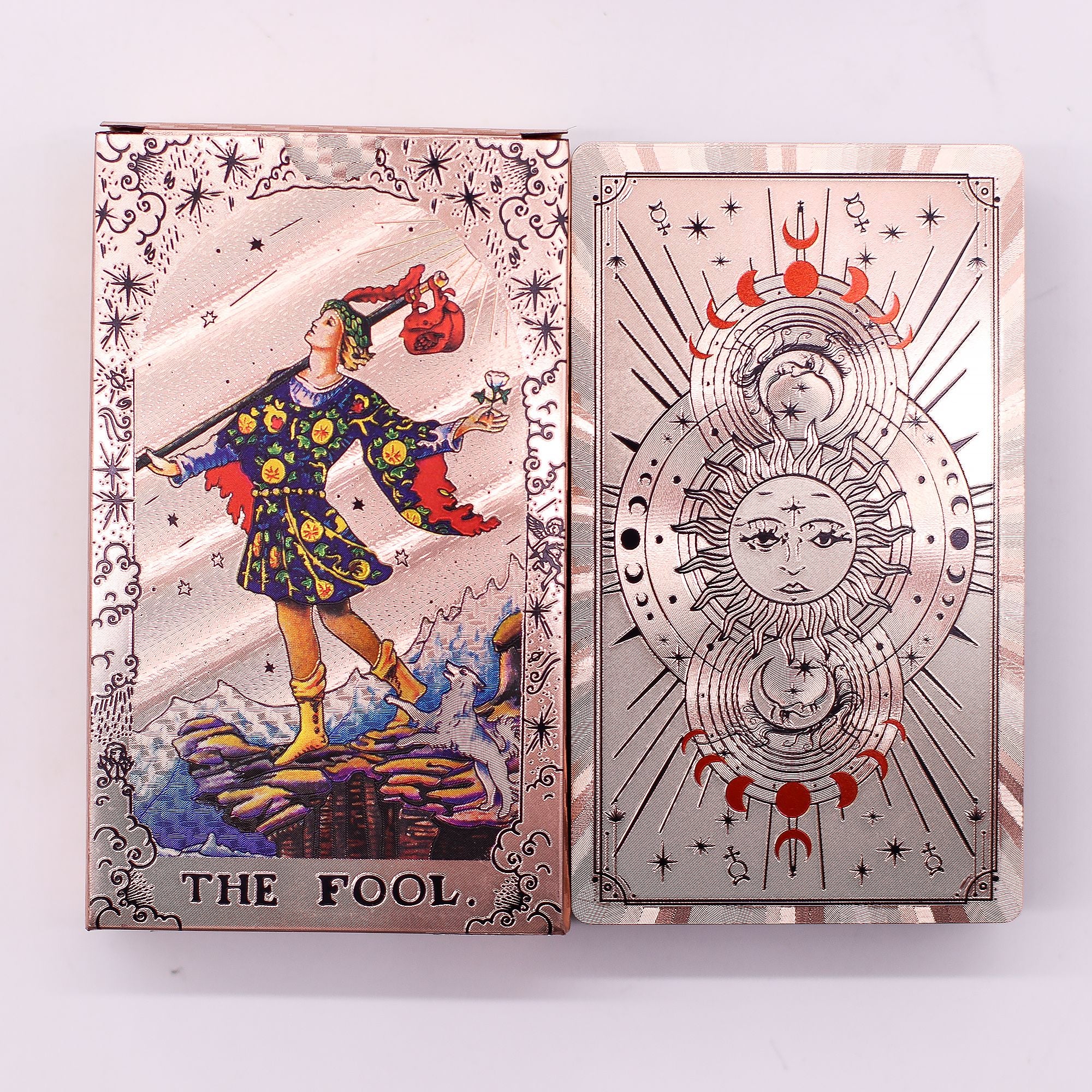 Rose Gold Foil Tarot – Moon Phase – Korttisetti ja opas