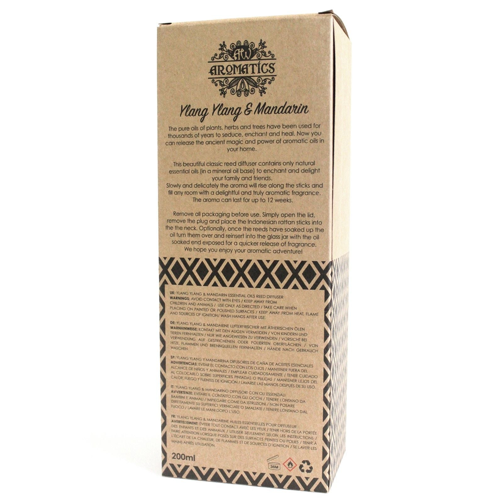 Ylang Ylang & Mandarin Huonetuoksu – Tuoksutikut 200ml