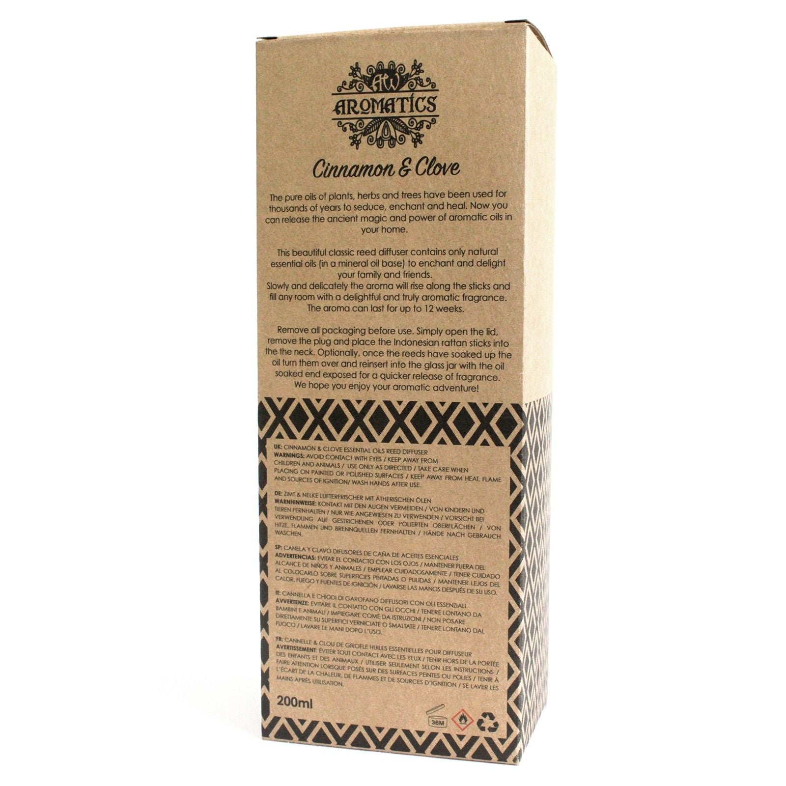 Cinnamon & Clove Huonetuoksu – Tuoksutikut 200ml