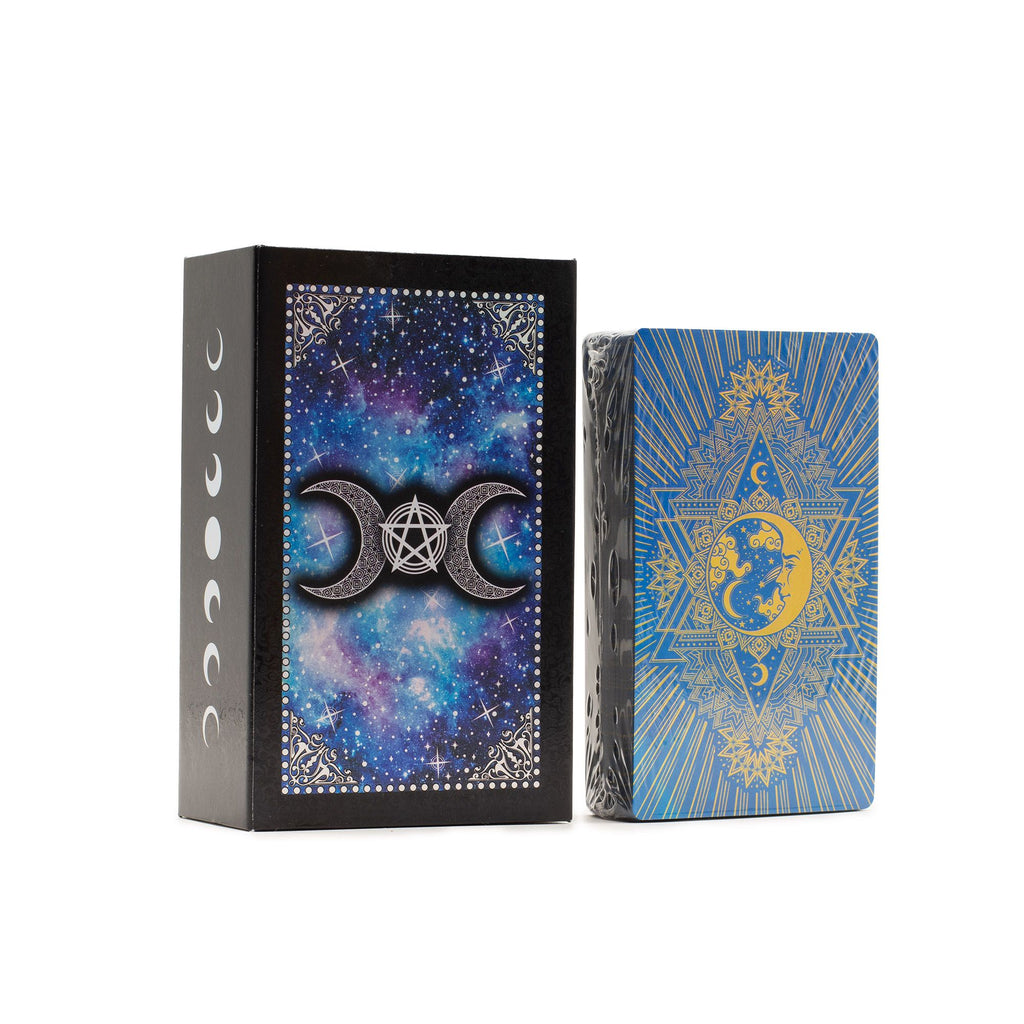 Blue Foil Tarot – Kuunkasvot – Korttisetti ja opas