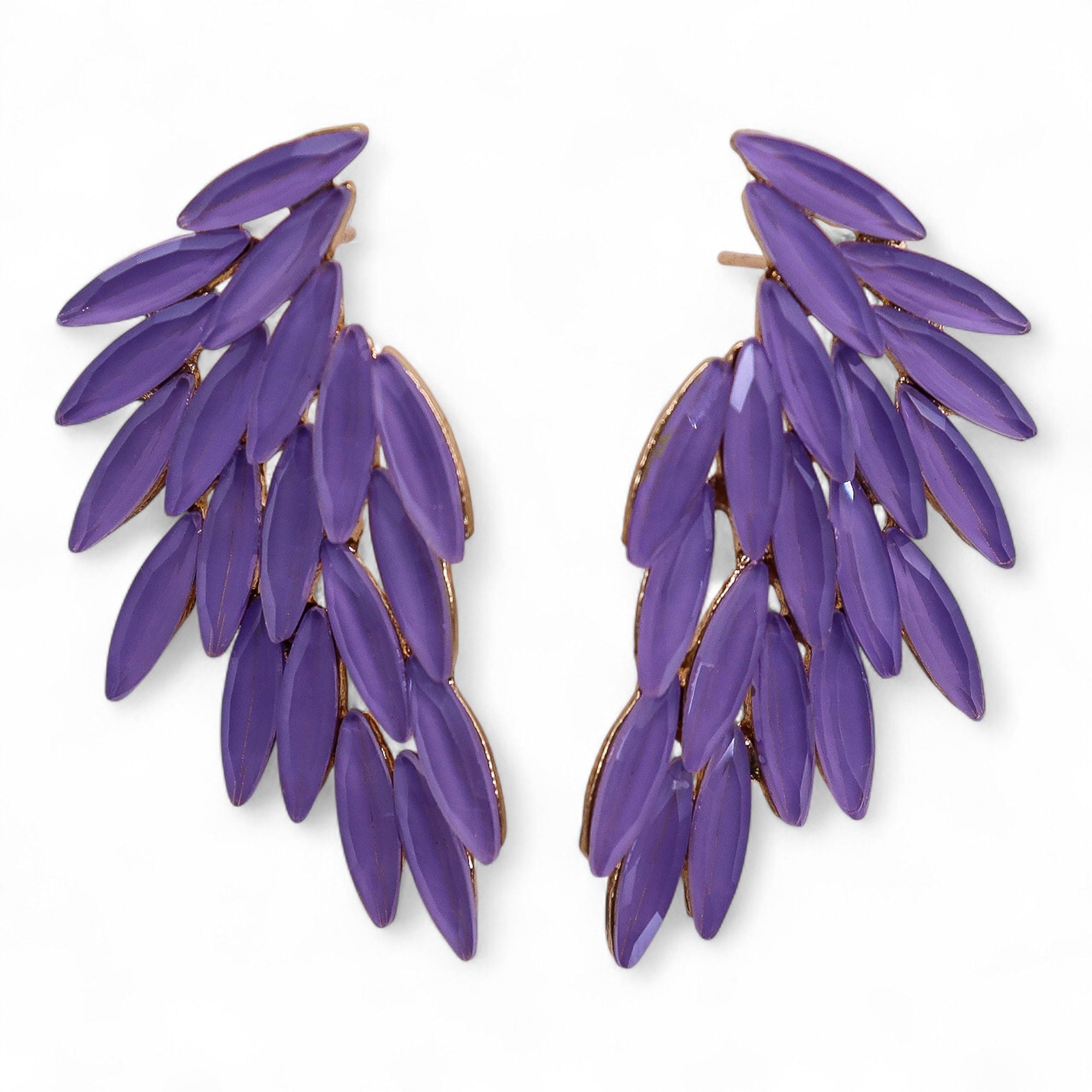 Lavender – Vintage-lasi – Enkelin siivet – Korvakorut