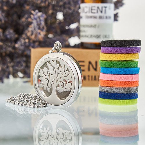 Aromaterapiadiffuusori-kaulakoru – Elämänpuu 30mm